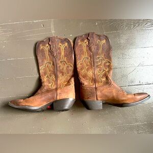 Justin  Brown Leather western/cowboy Boots